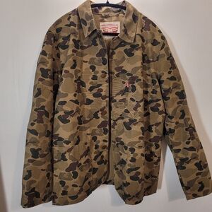 Levi's Chore Camouflage Pattern Army Military Jacket Vest - L